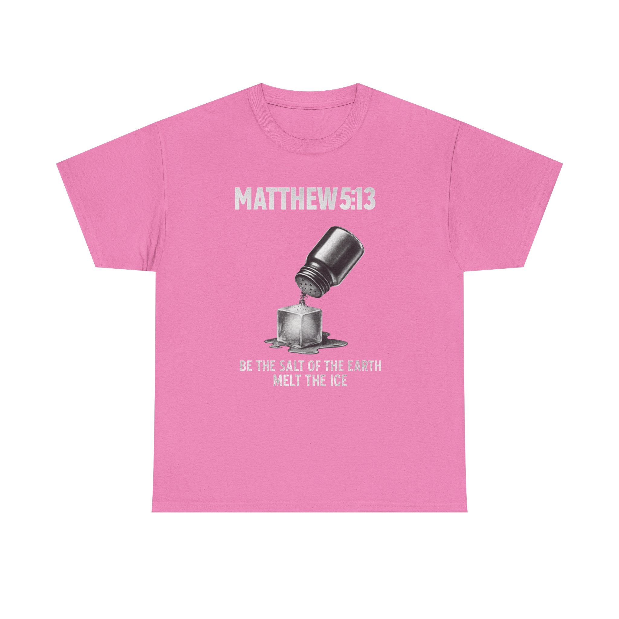 Matthew 5:13 Unisex Faith & Activism T-Shirt | Anti-ICE Religious Protest Tee | Unisex Heavy Cotton Christian Activist Shirt for Protesting & Social Justice