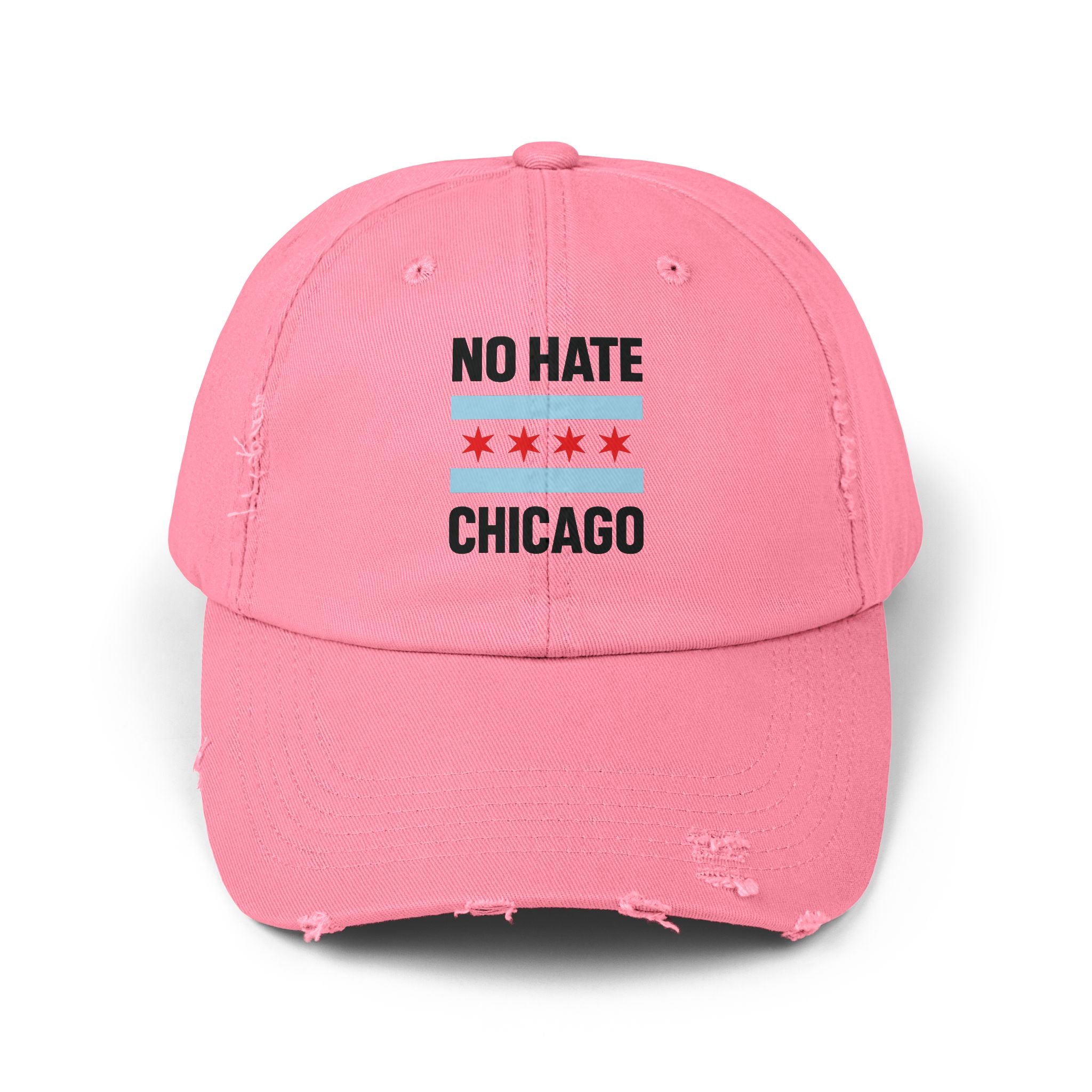 No Hate Chicago Hat | Chicago Pride Cap | Gift for Chicagoans, Casual Wear, Statement Hat, Everyday Fashion