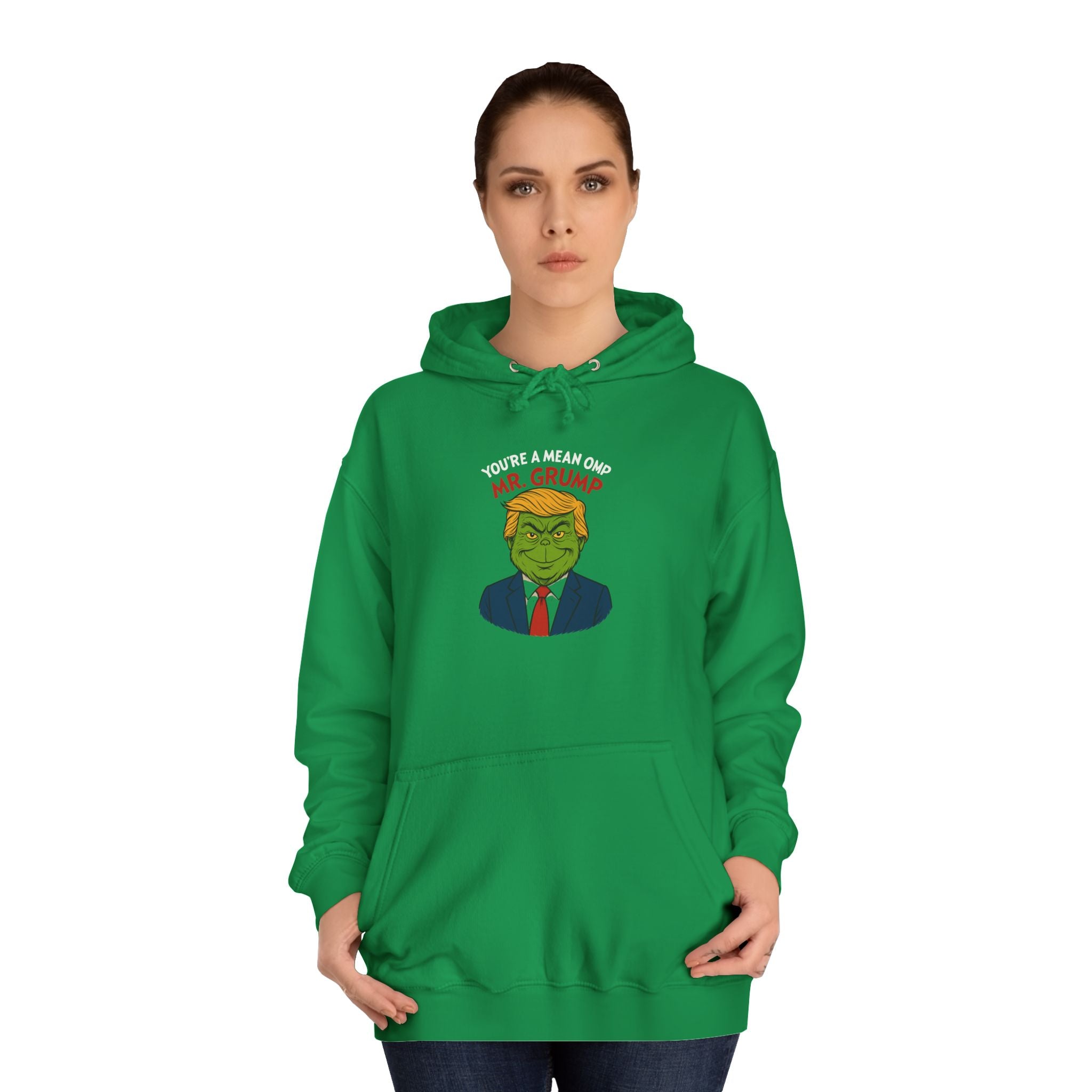 Funny Mr Grump Holiday Hoodie - Unisex College