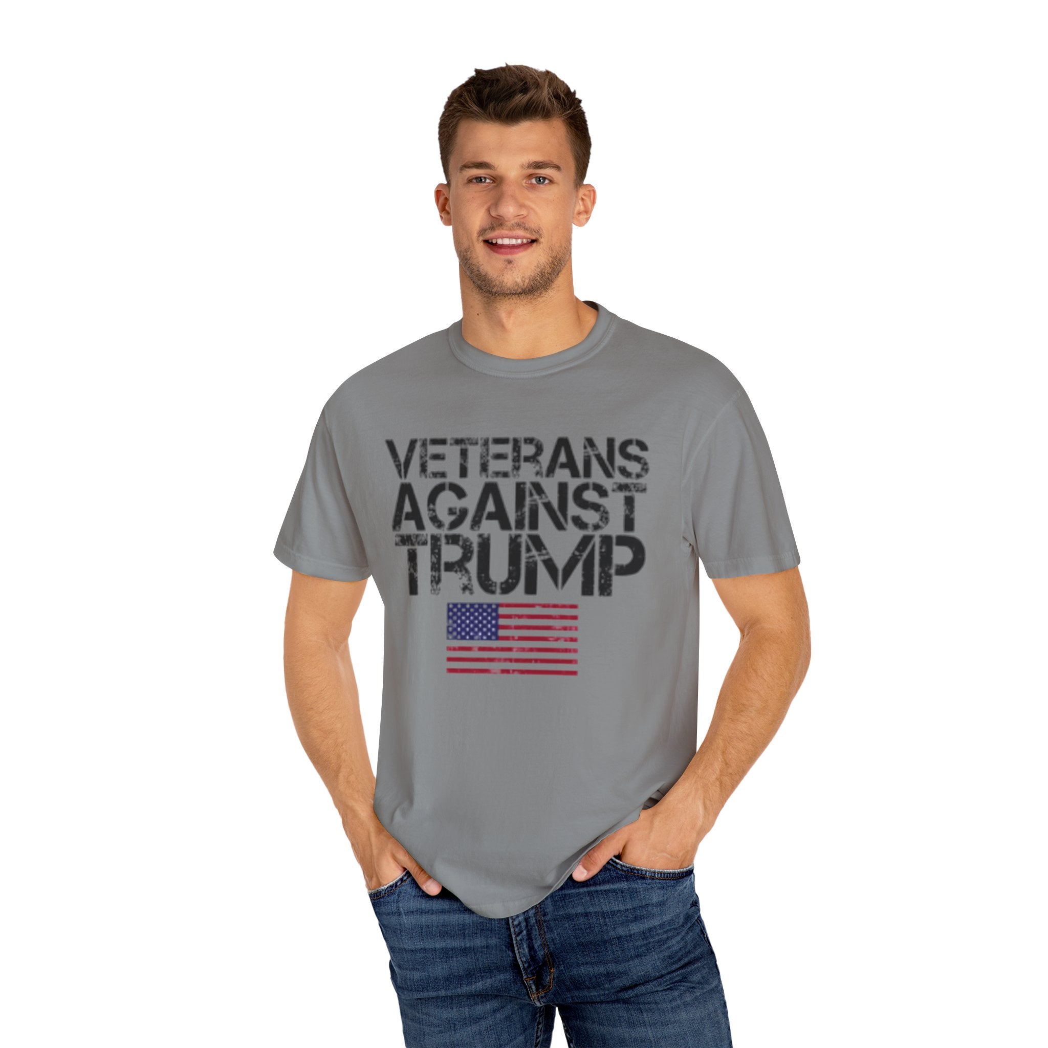 Veterans Against Trump Unisex Garment-Dyed T-Shirt