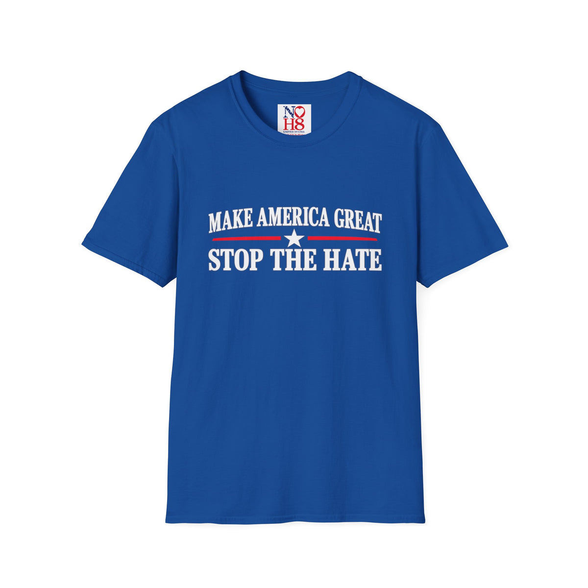 Stop the Hate T-Shirt - "Make America Great" Patriotic Anti-Hate Tee