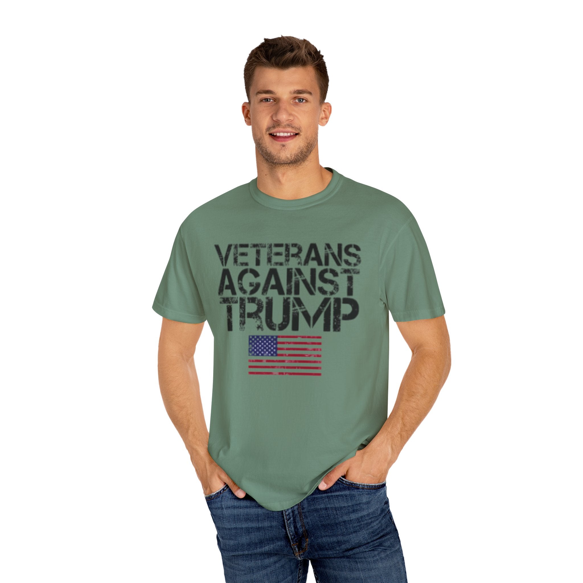 Veterans Against Trump Unisex Garment-Dyed T-Shirt
