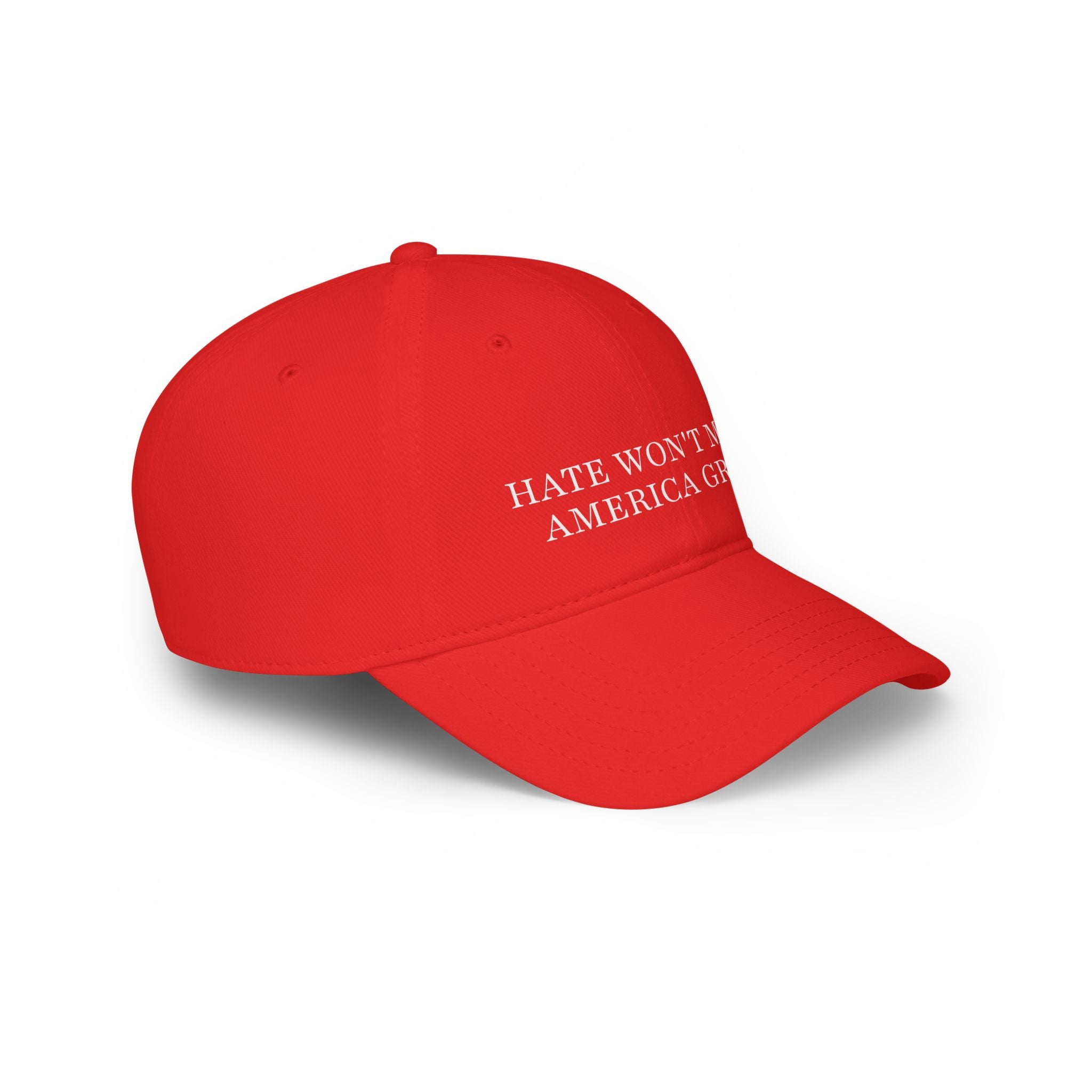 Political Statement Baseball Cap - Hate Won't Make America Great