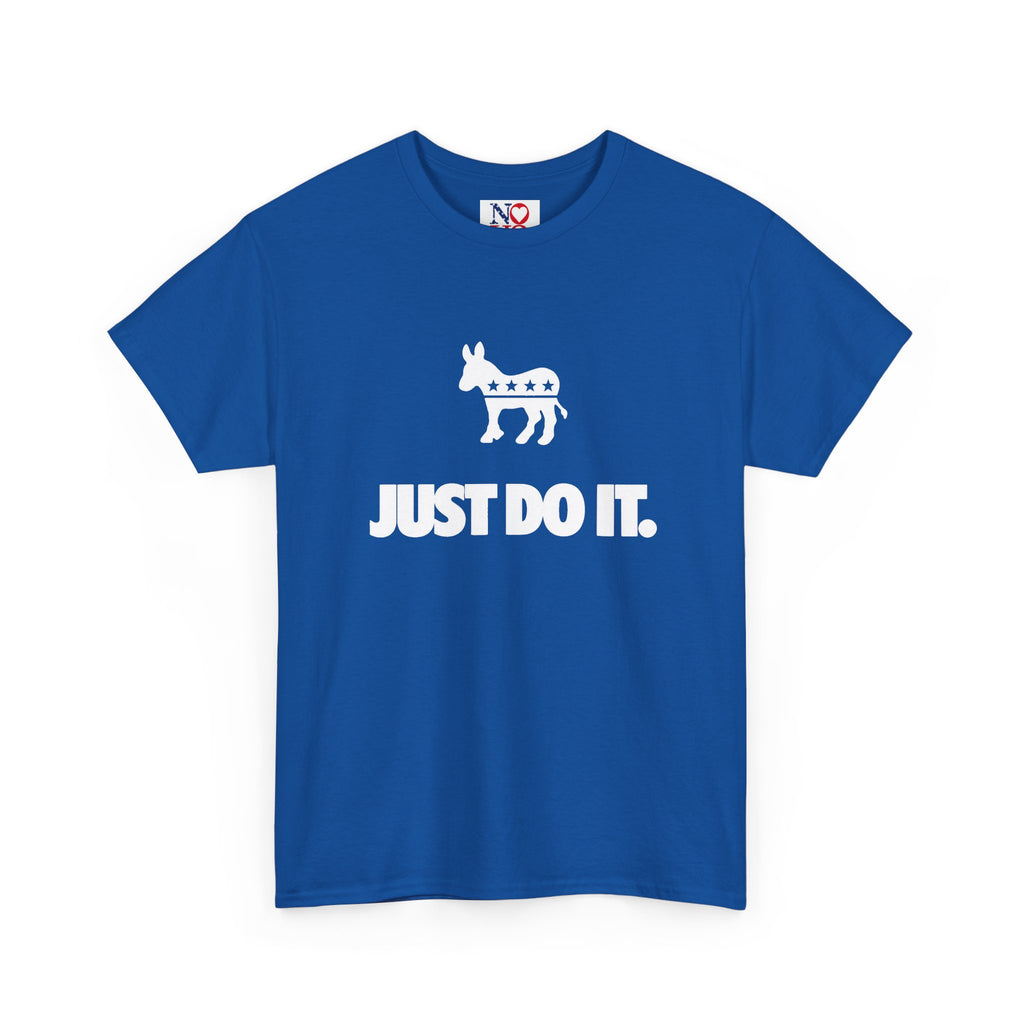Democratic Donkey 'Just Do It' Voting Tee — "Your Vote. Your Voice. Your Future."