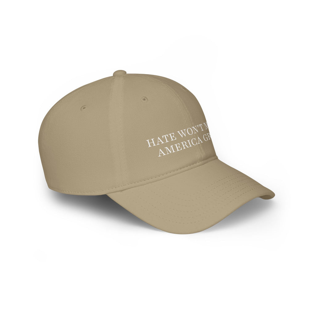 Political Statement Baseball Cap - Hate Won't Make America Great
