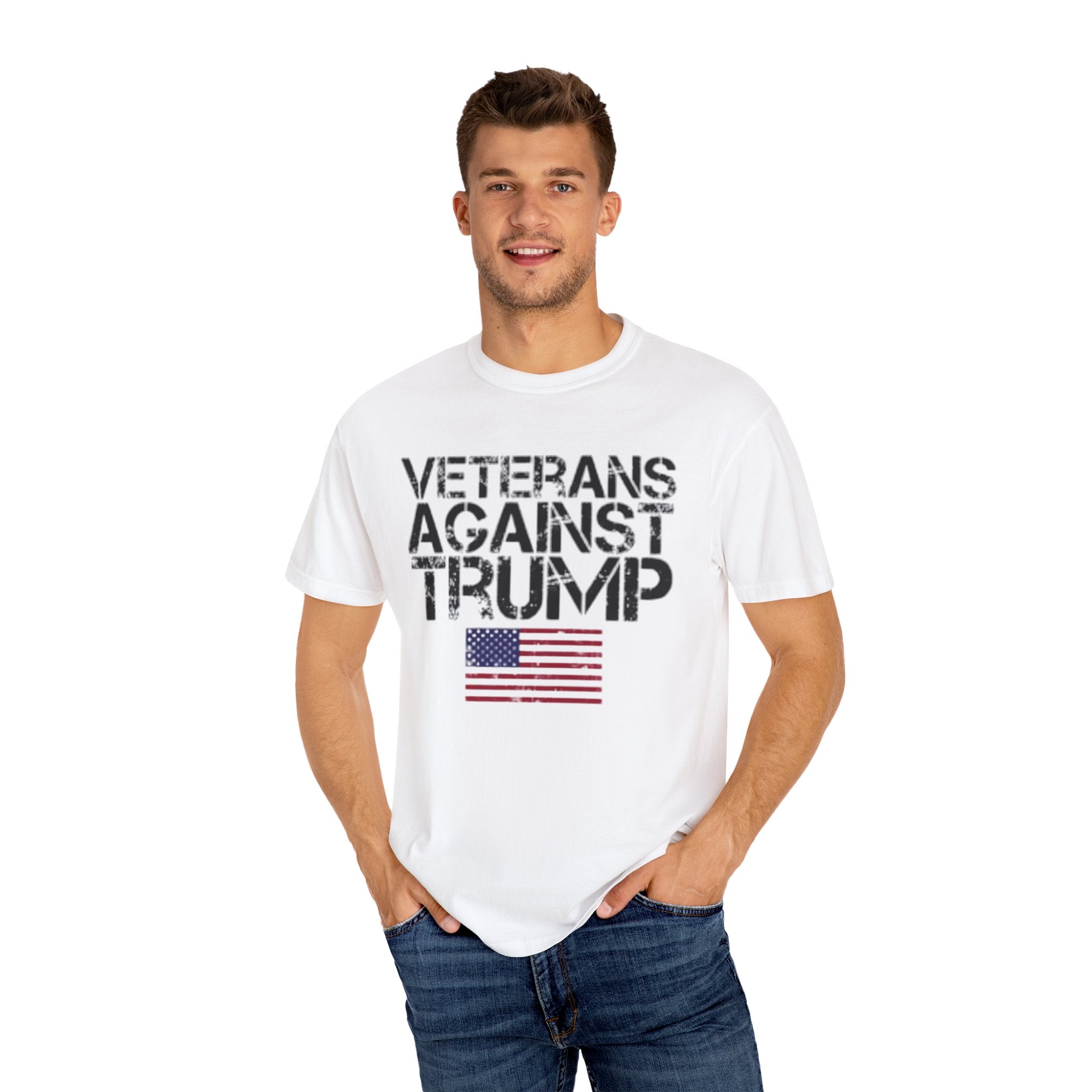 Veterans Against Trump Unisex Garment-Dyed T-Shirt
