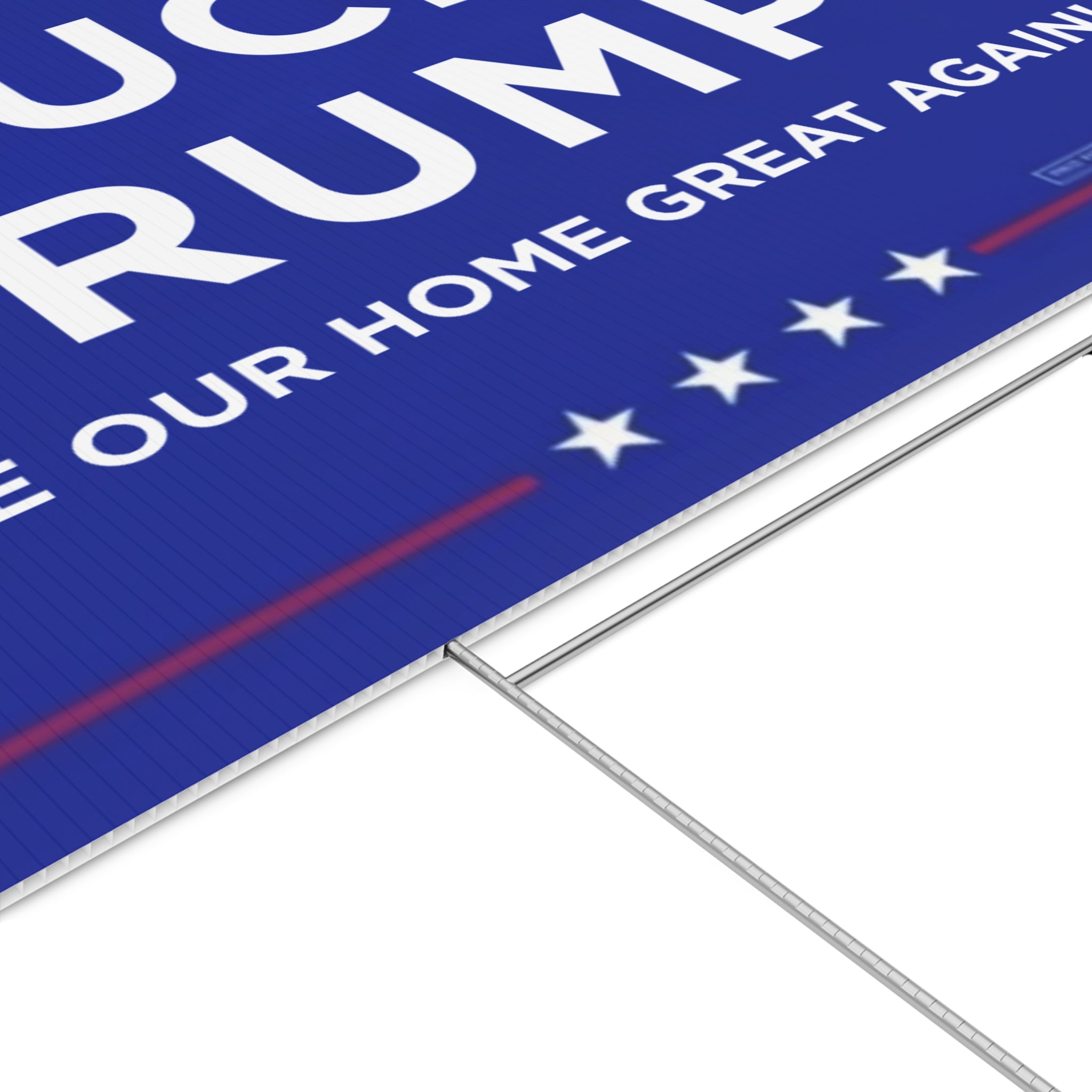 Political Lawn Sign - "FUCK Trump" Message for Home & Garden Decor