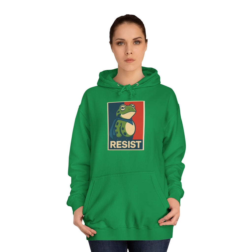 Resist Frog Protest Hoodie - "RESIST" Statement Wear