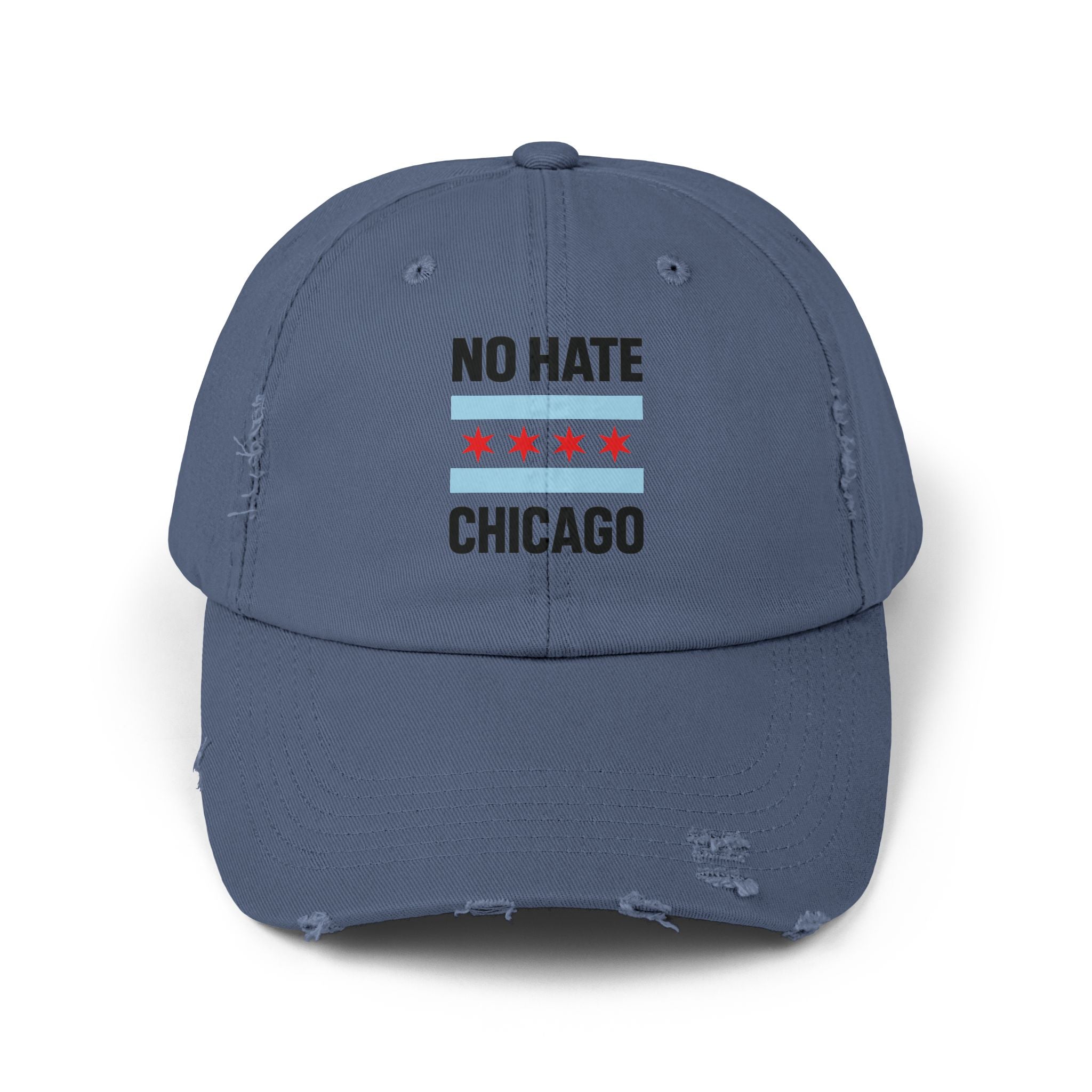 No Hate Chicago Hat | Chicago Pride Cap | Gift for Chicagoans, Casual Wear, Statement Hat, Everyday Fashion