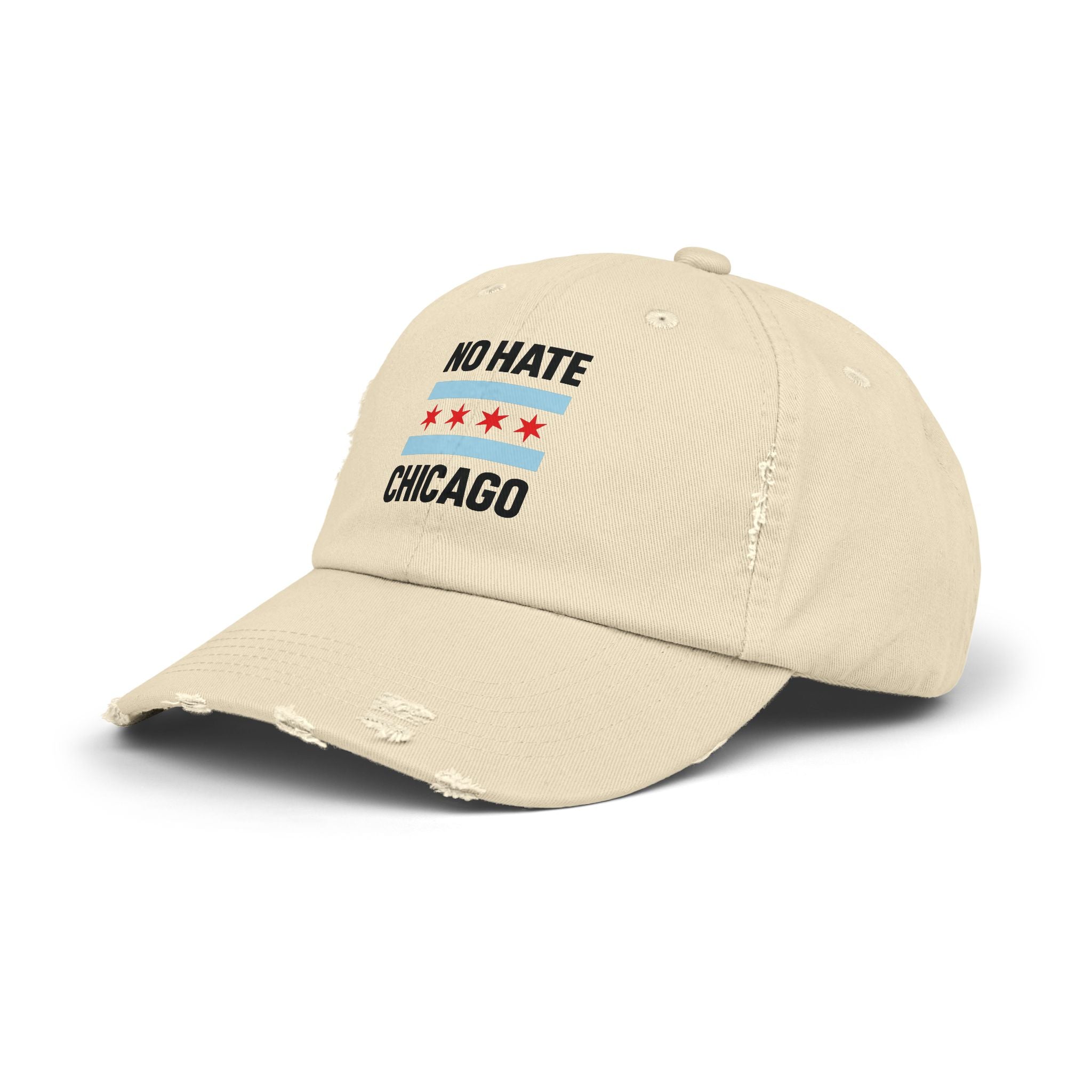 No Hate Chicago Hat | Chicago Pride Cap | Gift for Chicagoans, Casual Wear, Statement Hat, Everyday Fashion