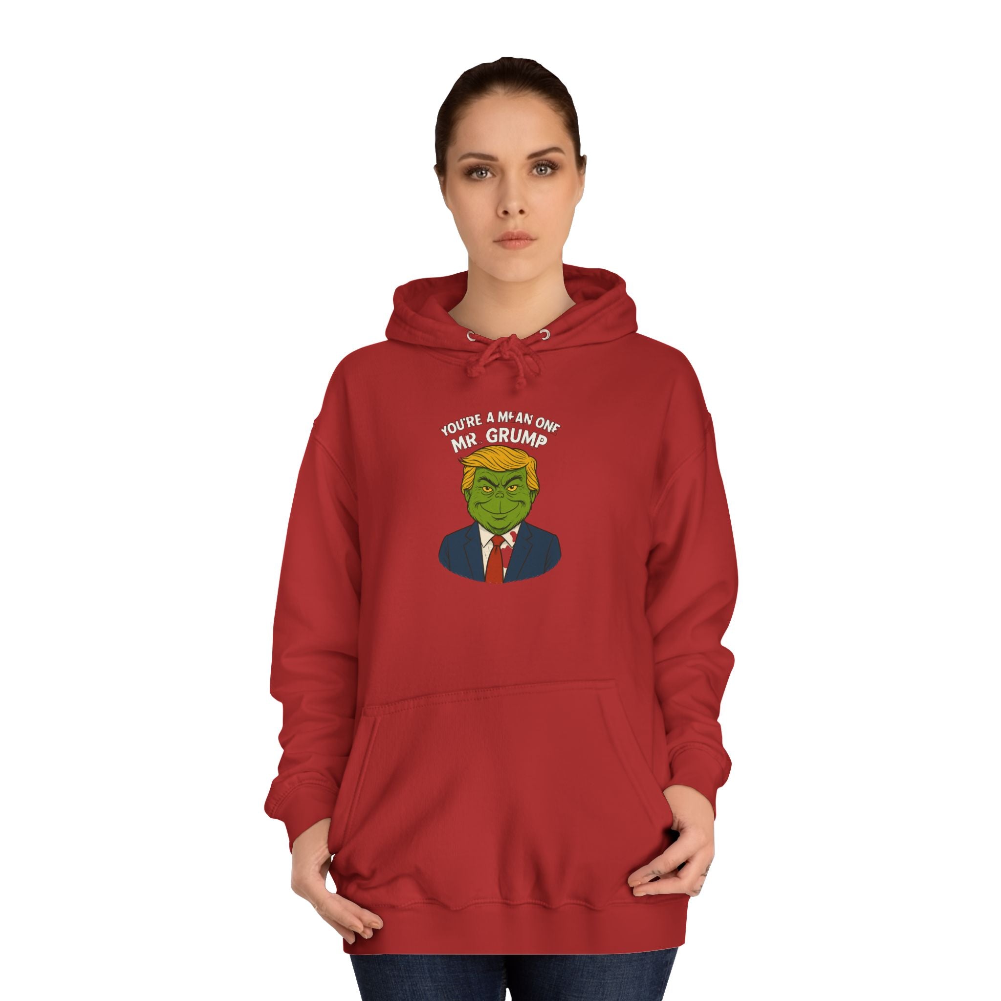 Funny Mr Grump Holiday Hoodie - Unisex College