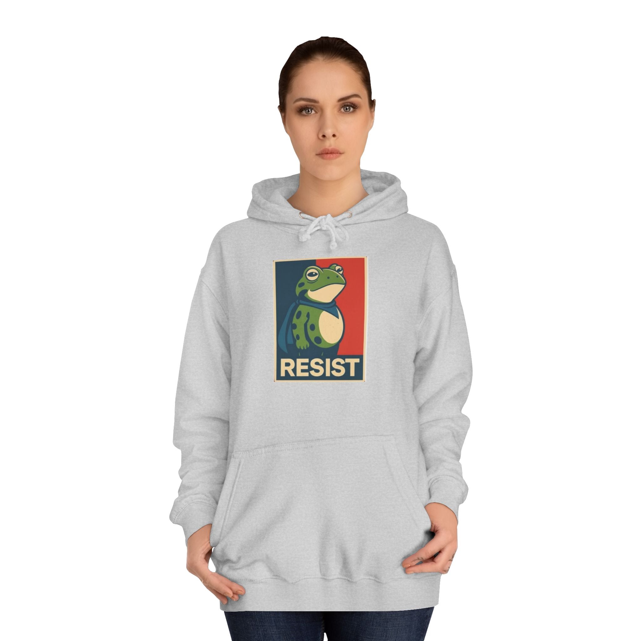 Resist Frog Protest Hoodie - "RESIST" Statement Wear