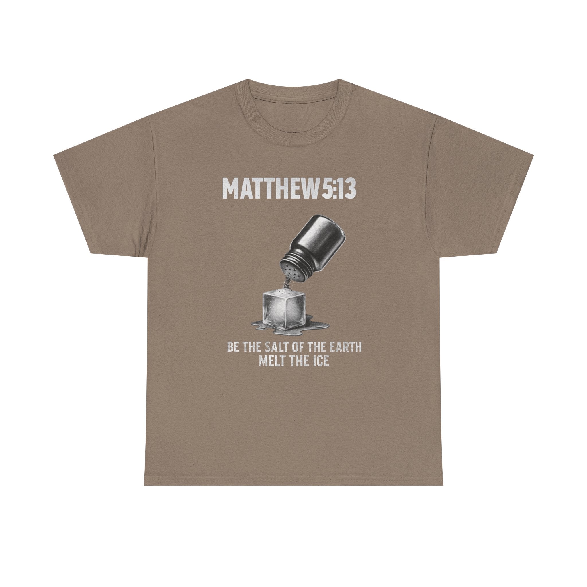 Matthew 5:13 Unisex Faith & Activism T-Shirt | Anti-ICE Religious Protest Tee | Unisex Heavy Cotton Christian Activist Shirt for Protesting & Social Justice