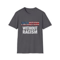 Patriotism Without Racism T-Shirt, Unisex Softstyle Tee, No Hate Shirt, Social Justice Apparel, Equality Statement Top