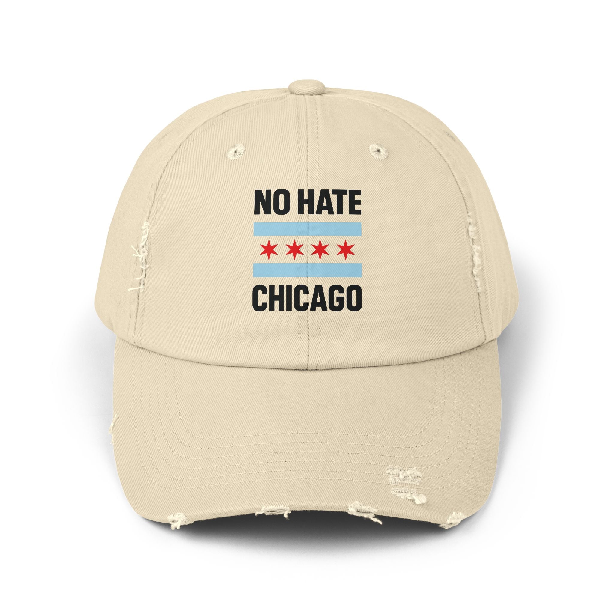 No Hate Chicago Hat | Chicago Pride Cap | Gift for Chicagoans, Casual Wear, Statement Hat, Everyday Fashion