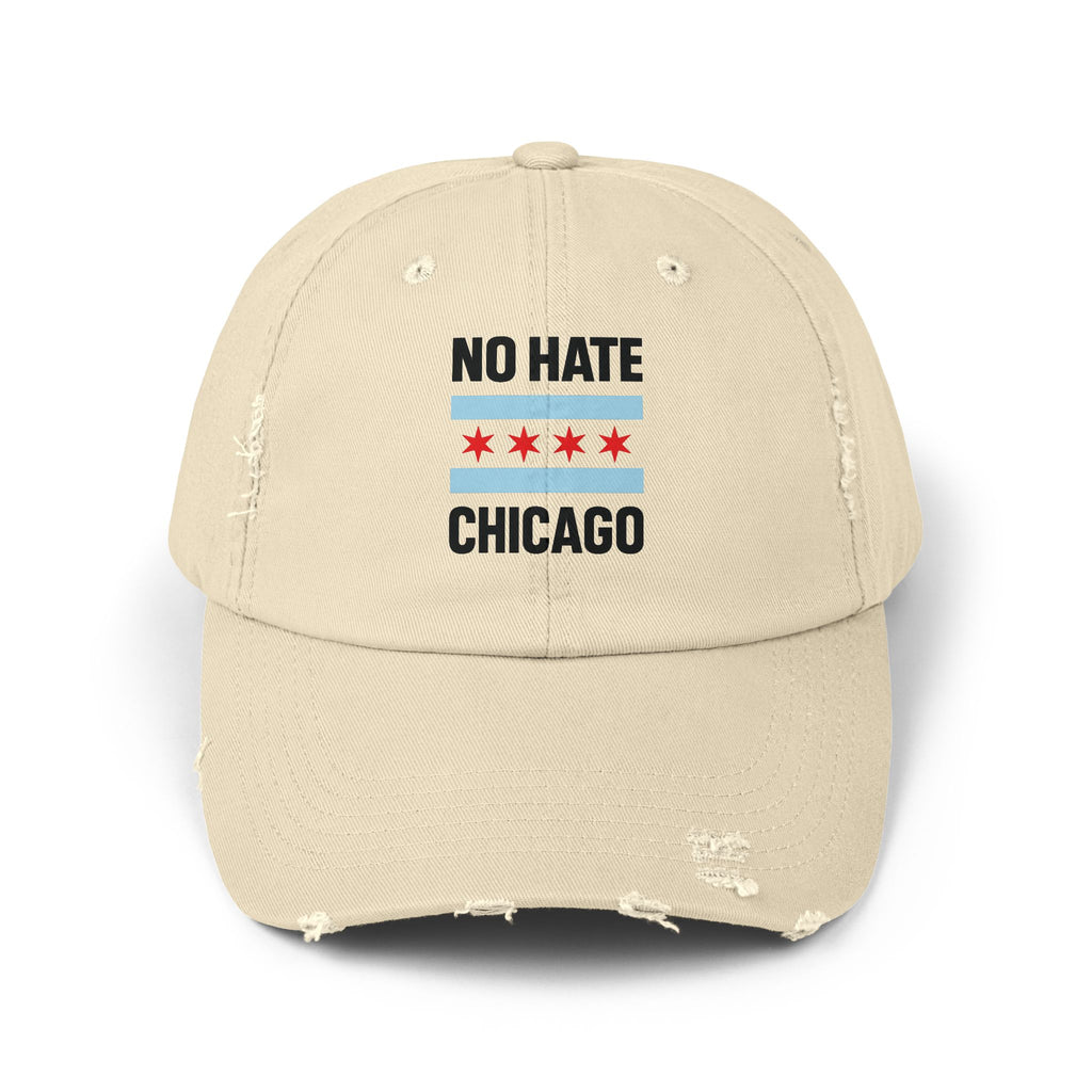 No Hate Chicago Hat | Chicago Pride Cap | Gift for Chicagoans, Casual Wear, Statement Hat, Everyday Fashion