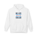 Chicago No Hate Fleece Hoodie, Unisex Casual Sweatshirt, Cozy Gift for Friends, City Pride Apparel, Perfect for Everyday Wear