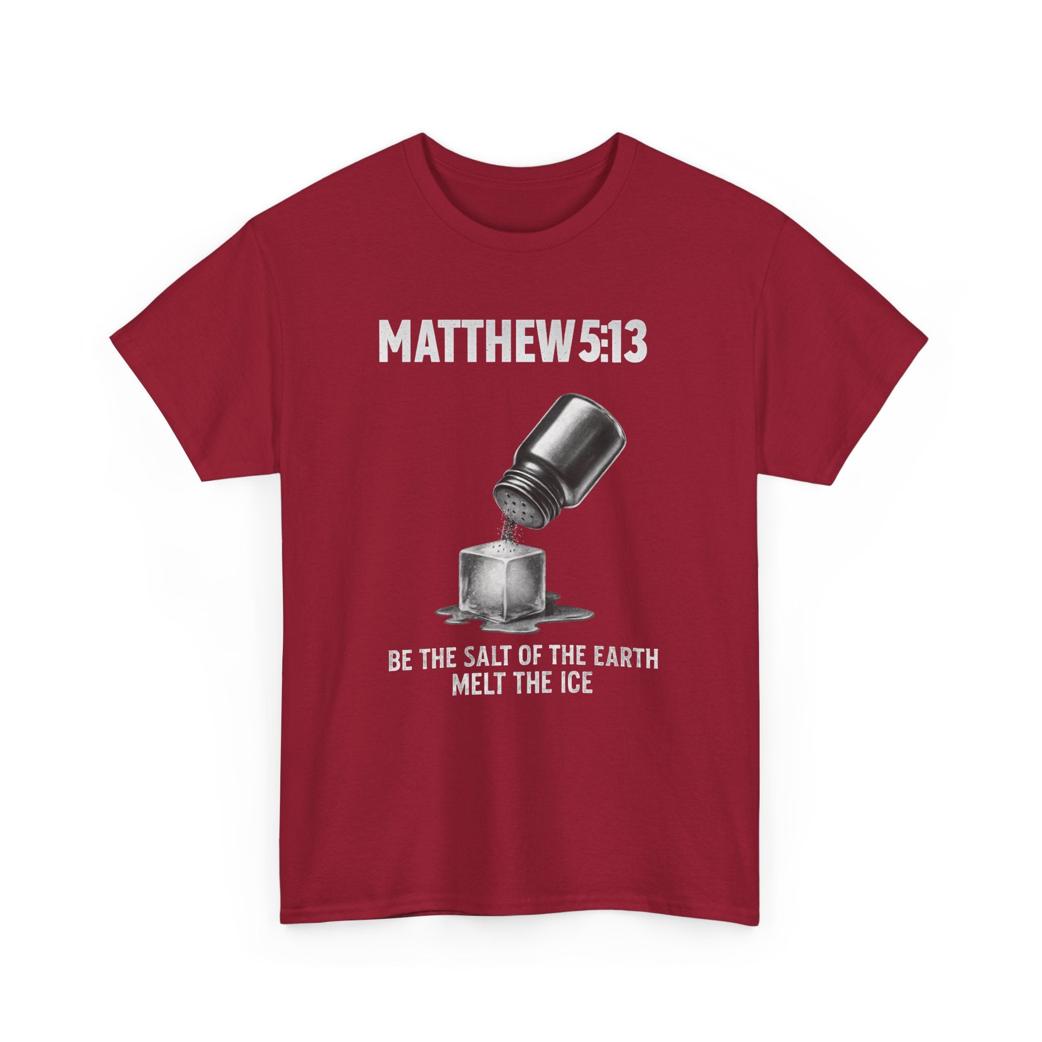 Matthew 5:13 Unisex Faith & Activism T-Shirt | Anti-ICE Religious Protest Tee | Unisex Heavy Cotton Christian Activist Shirt for Protesting & Social Justice