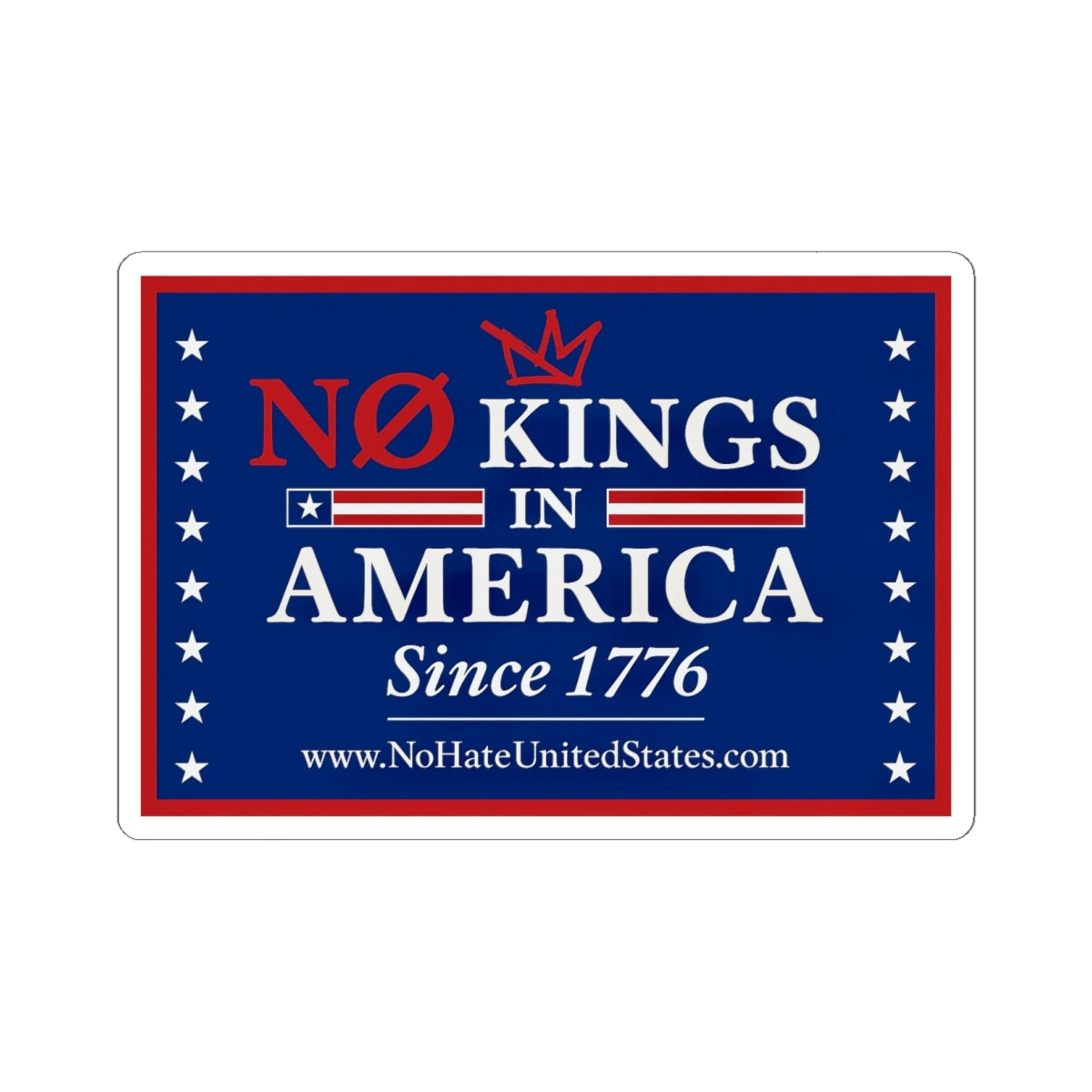 Sticker: No Kings movement