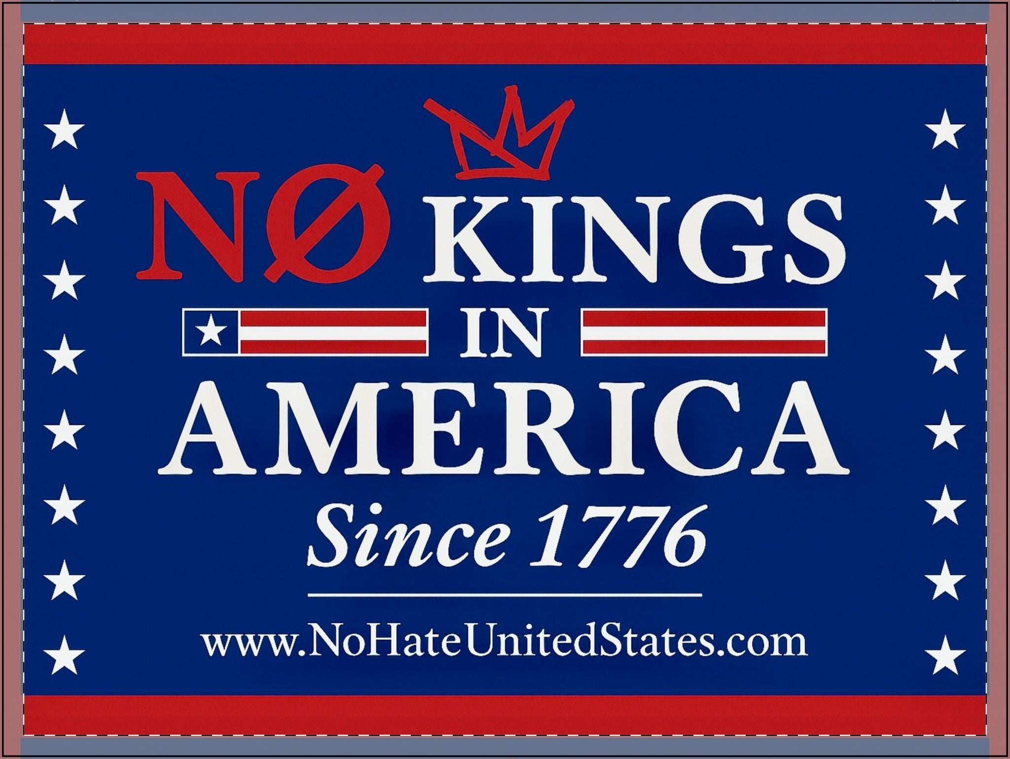 Yard Sign - No Kings in America