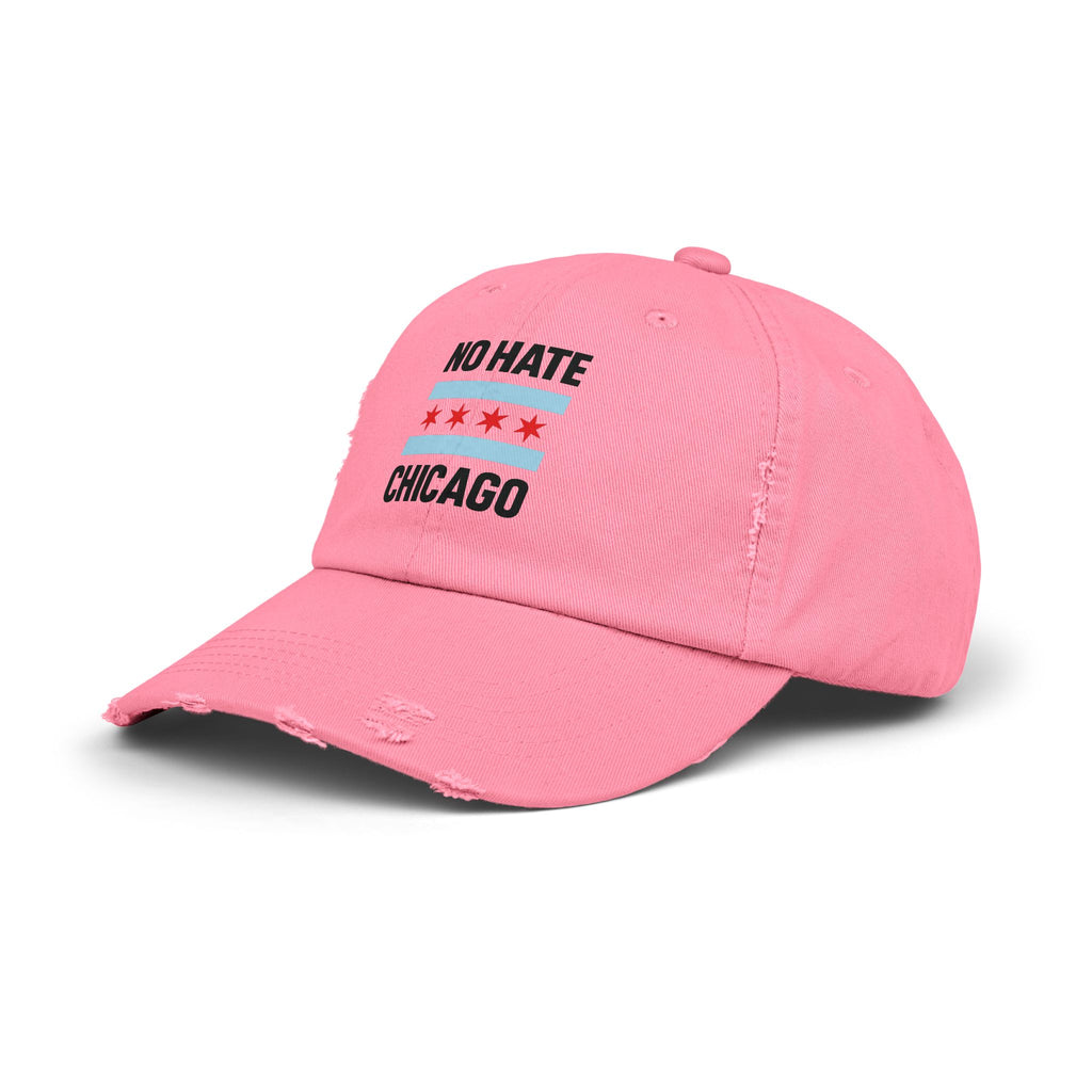 No Hate Chicago Hat | Chicago Pride Cap | Gift for Chicagoans, Casual Wear, Statement Hat, Everyday Fashion