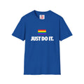Pride Vote T-Shirt — “JUST DO IT.” Rainbow Voting Tee