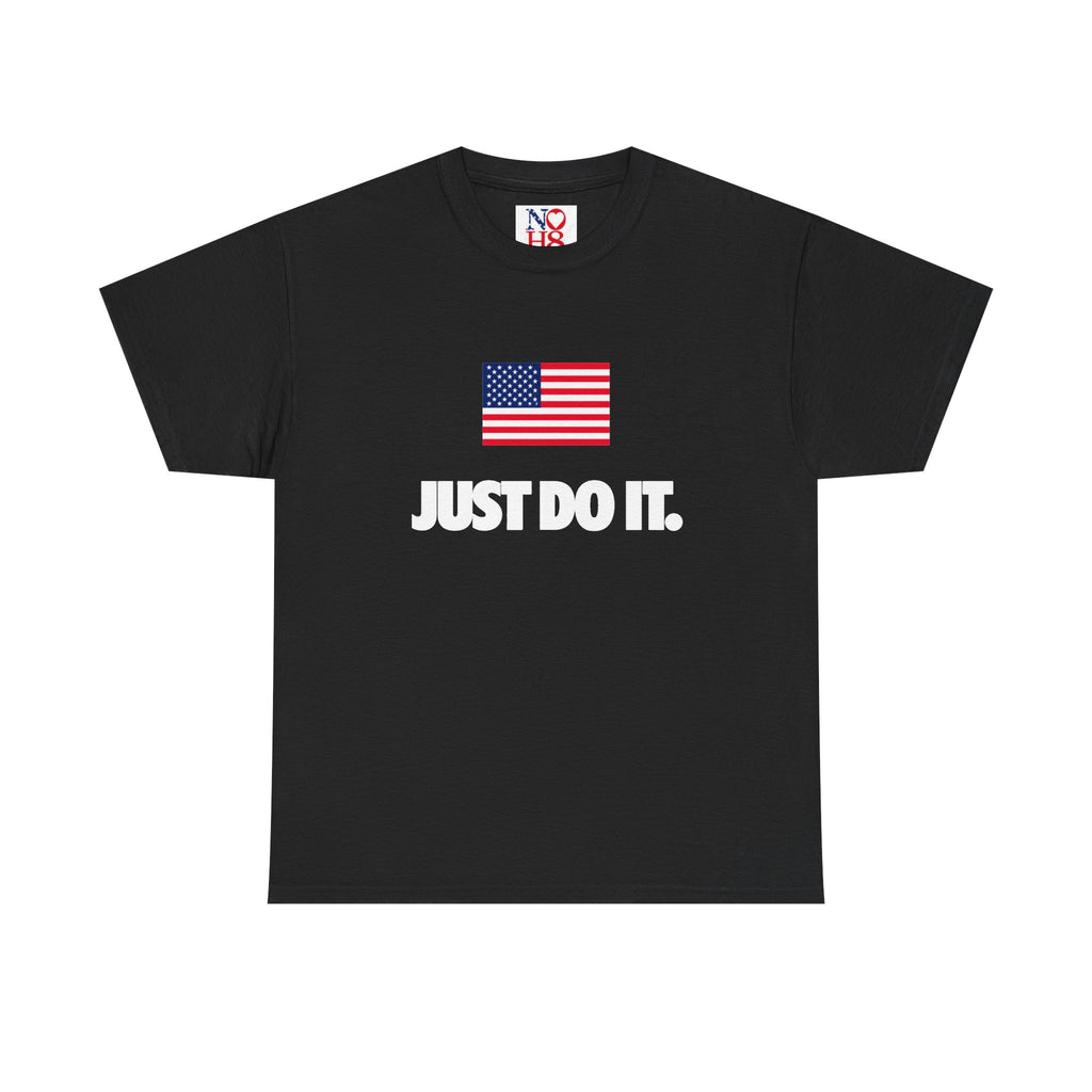 Voter Encouragement Tee — American Flag “YOUR VOTE. YOUR VOICE. YOUR FUTURE.”