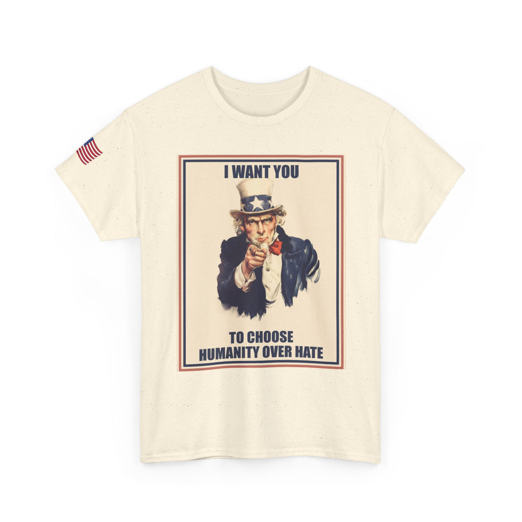 Patriotic Uncle Sam Humanity Over Hate T-Shirt