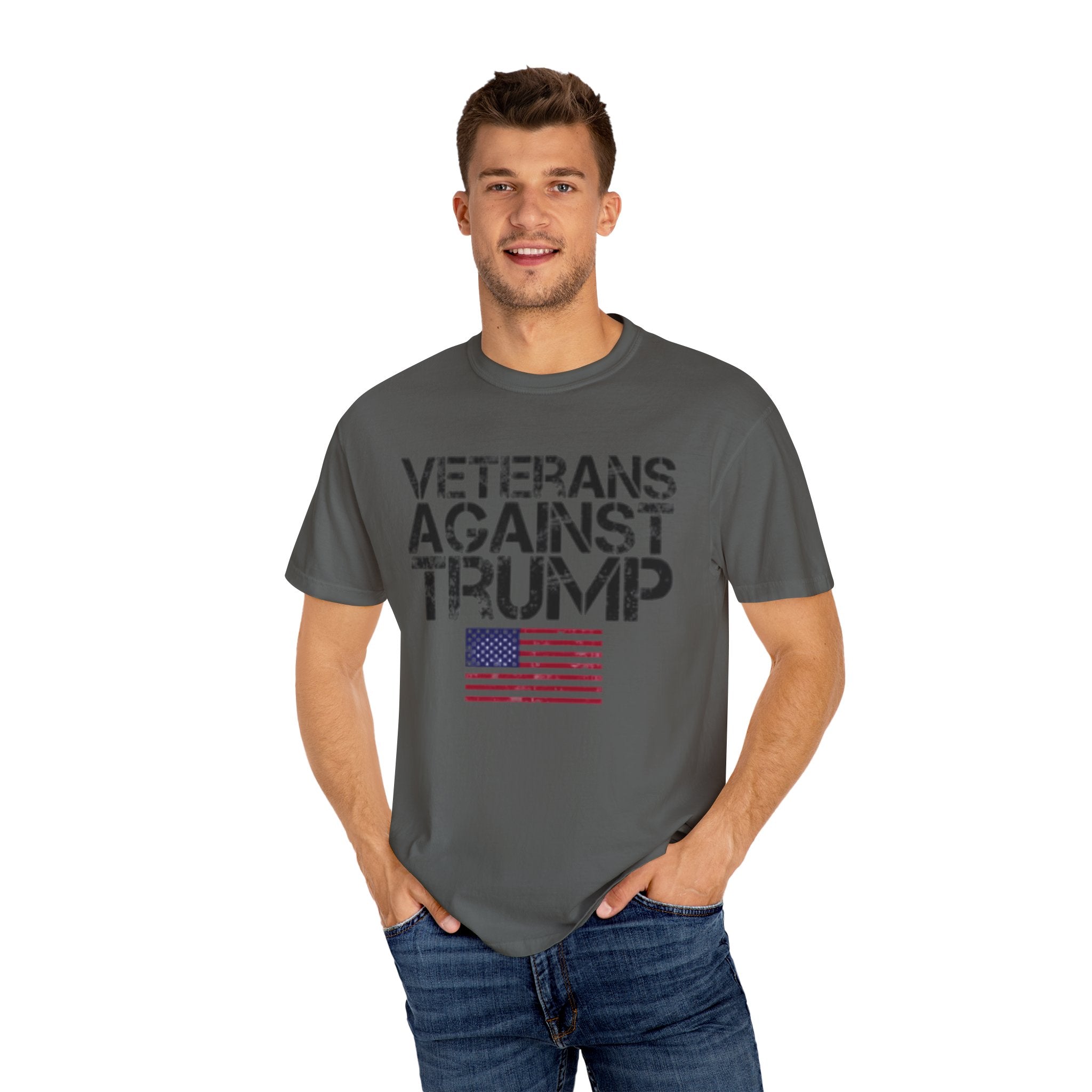 Veterans Against Trump Unisex Garment-Dyed T-Shirt