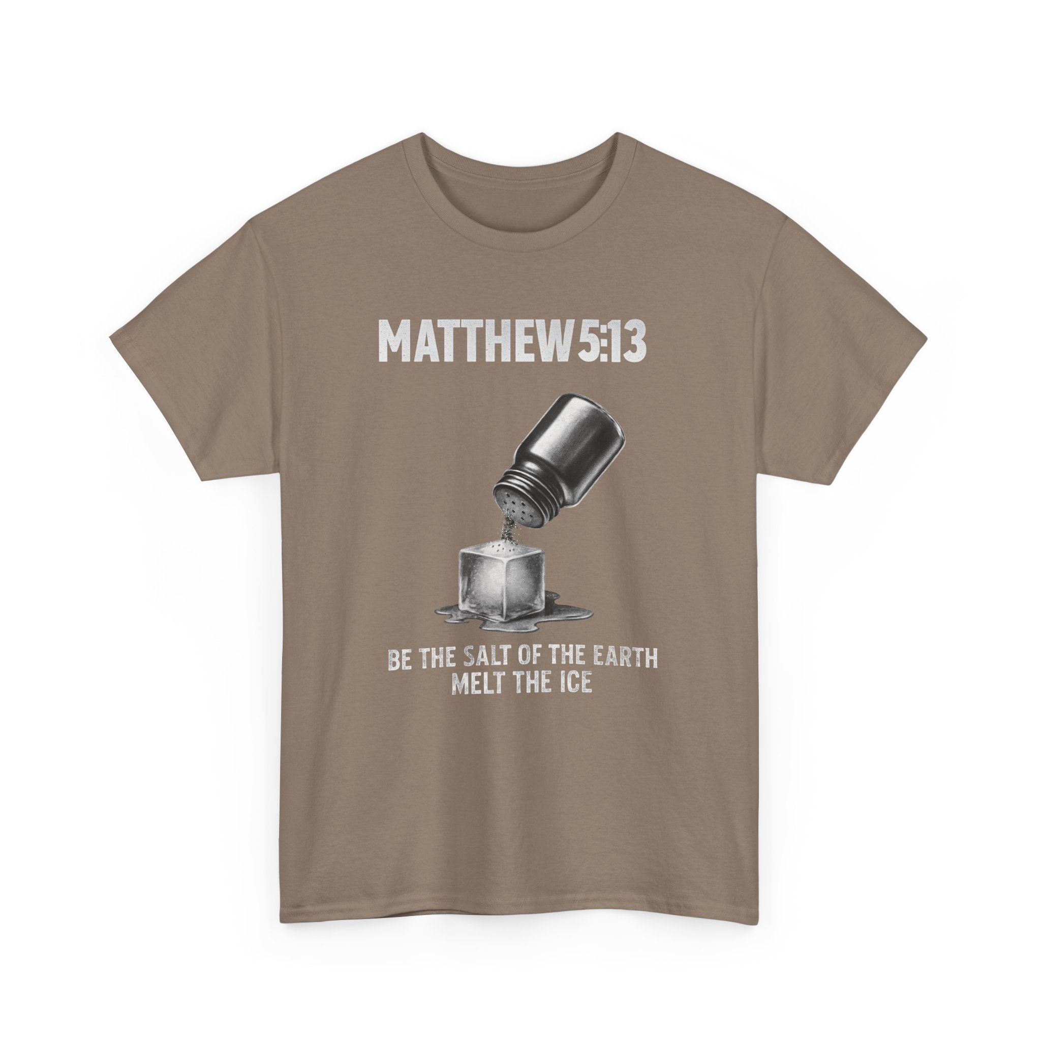 Matthew 5:13 Unisex Faith & Activism T-Shirt | Anti-ICE Religious Protest Tee | Unisex Heavy Cotton Christian Activist Shirt for Protesting & Social Justice