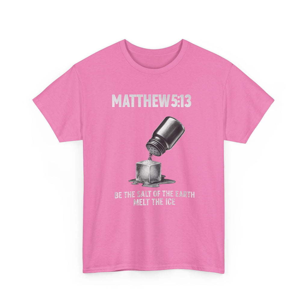 Matthew 5:13 Unisex Faith & Activism T-Shirt | Anti-ICE Religious Protest Tee | Unisex Heavy Cotton Christian Activist Shirt for Protesting & Social Justice