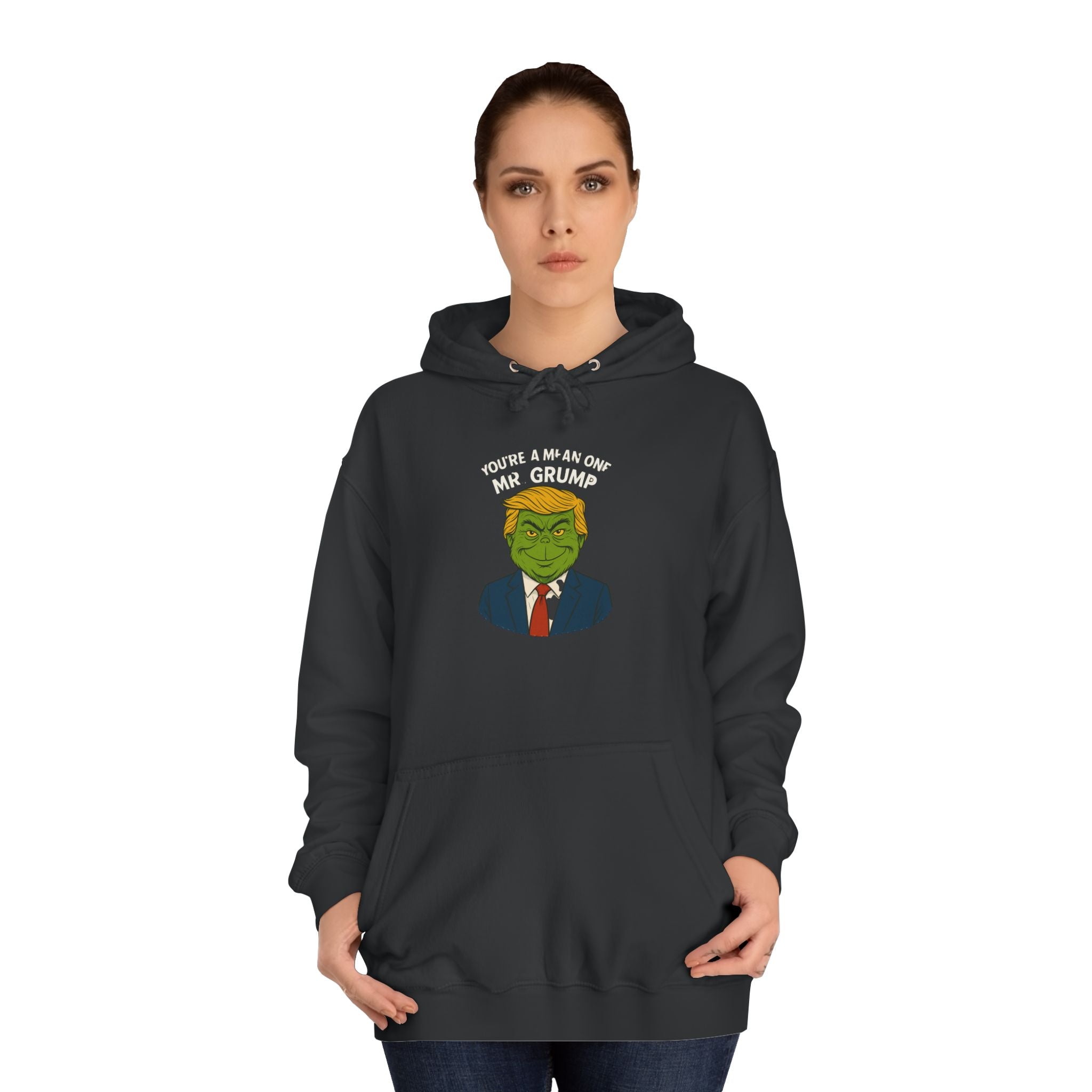 Funny Mr Grump Holiday Hoodie - Unisex College