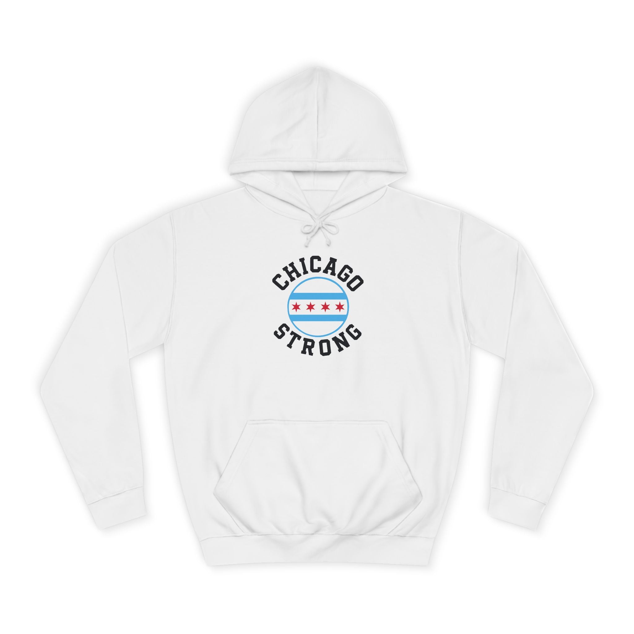 Chicago Strong Hoodie – City Pride Pullover with Flag Stars & Stripes