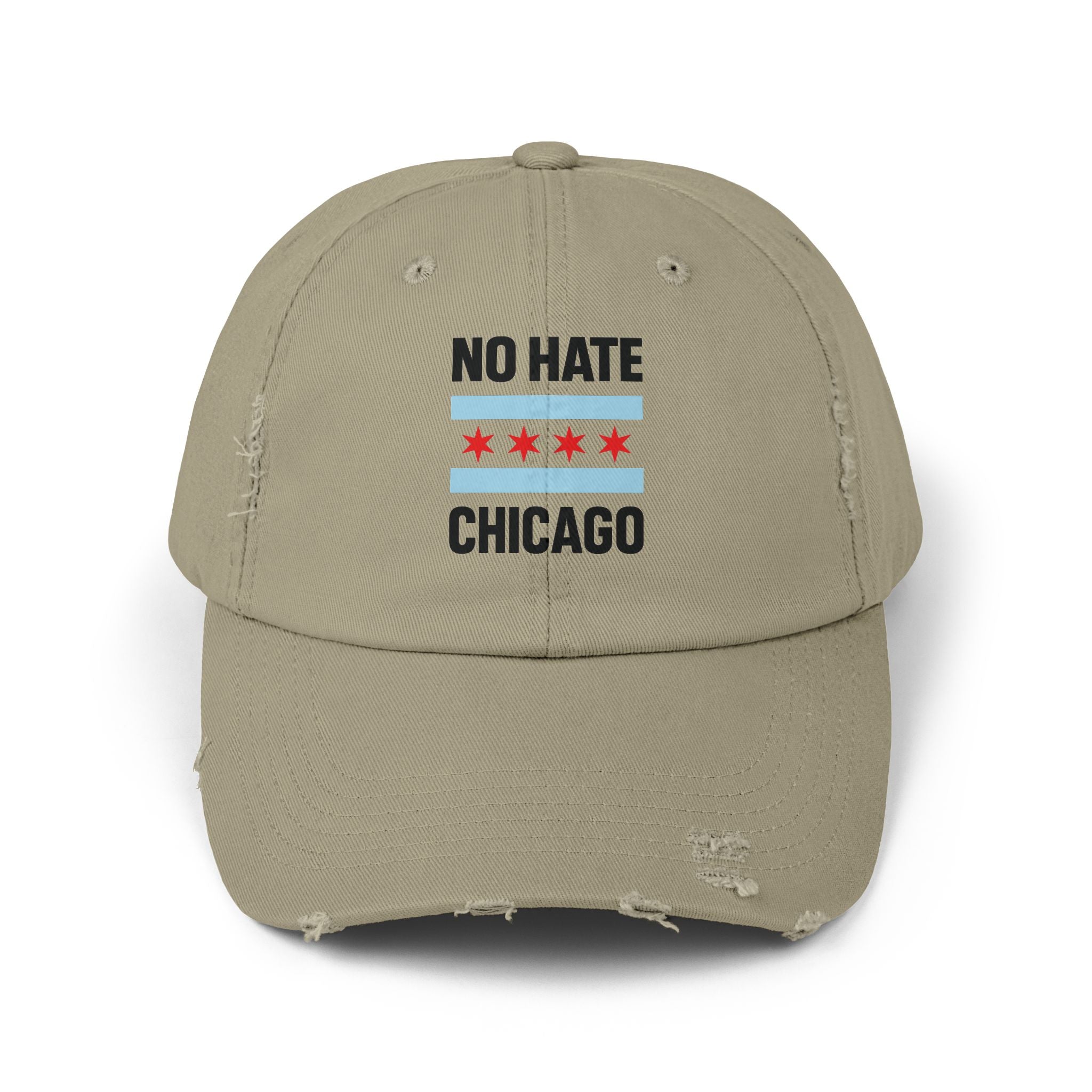 No Hate Chicago Hat | Chicago Pride Cap | Gift for Chicagoans, Casual Wear, Statement Hat, Everyday Fashion